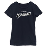 Girl's Marvel Black and White T-Shirt