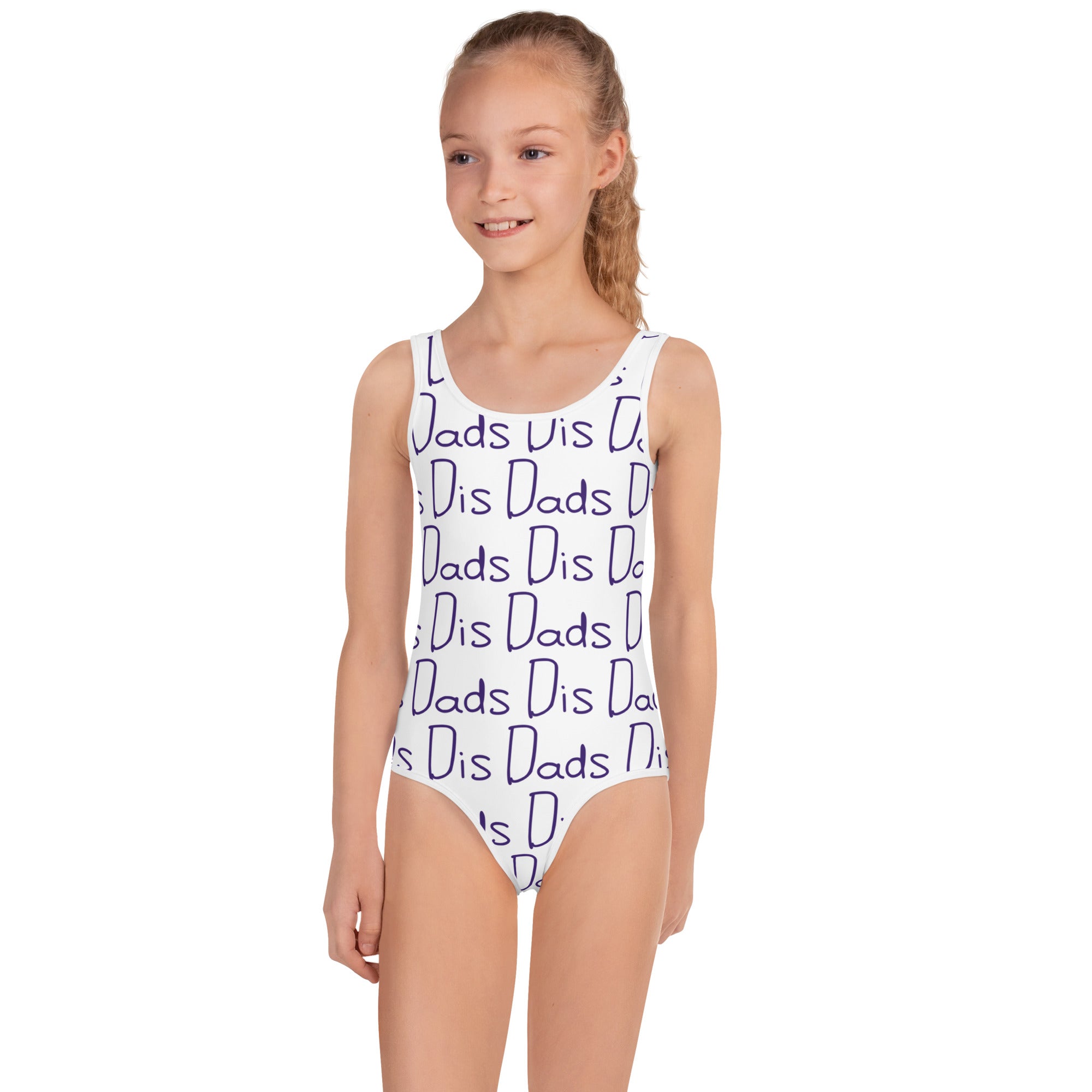 Dis Dads All Over Print Kids Swimsuit | Comfortable and Stylish