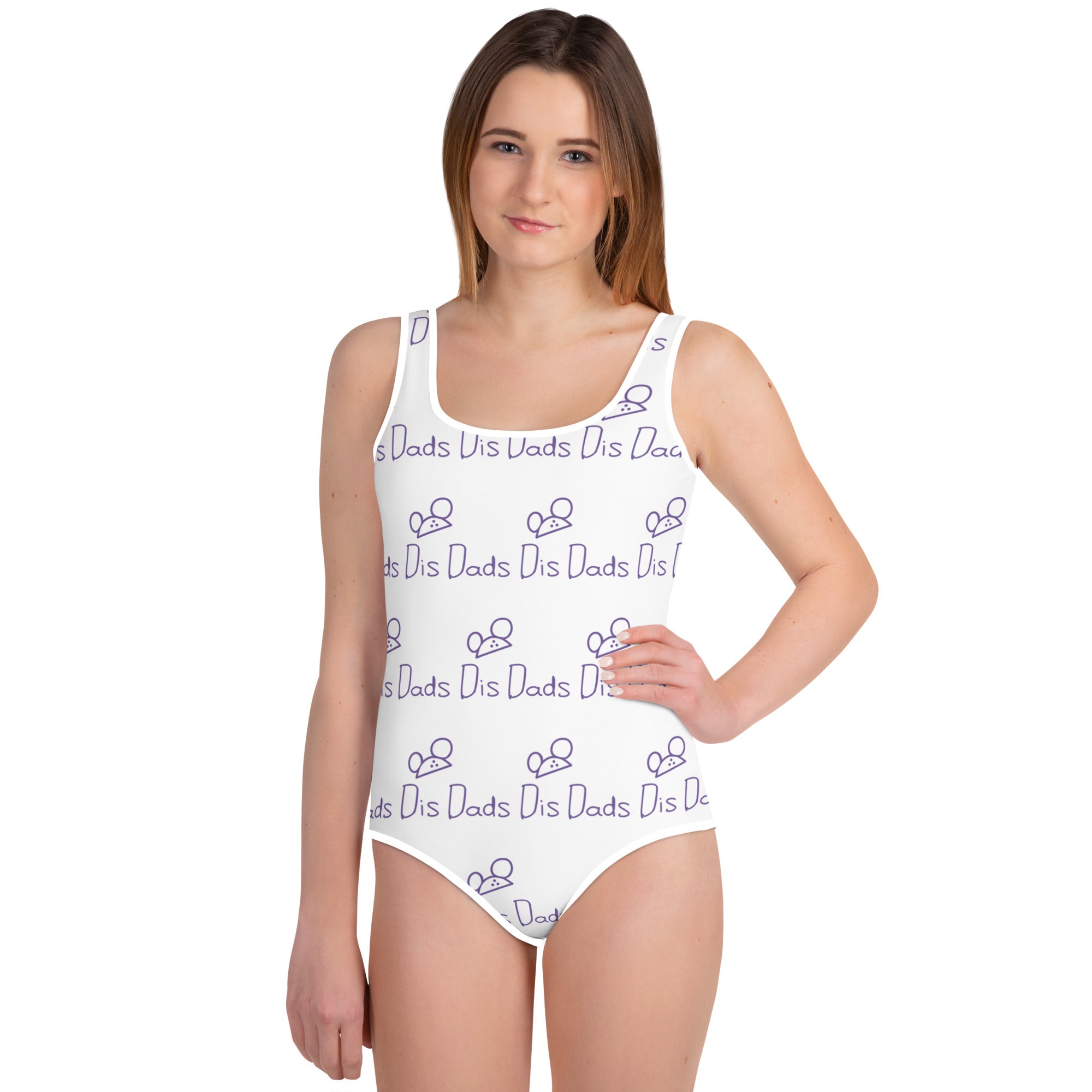 Dis Dads Magic Ears Youth Swimsuit | All Over Print