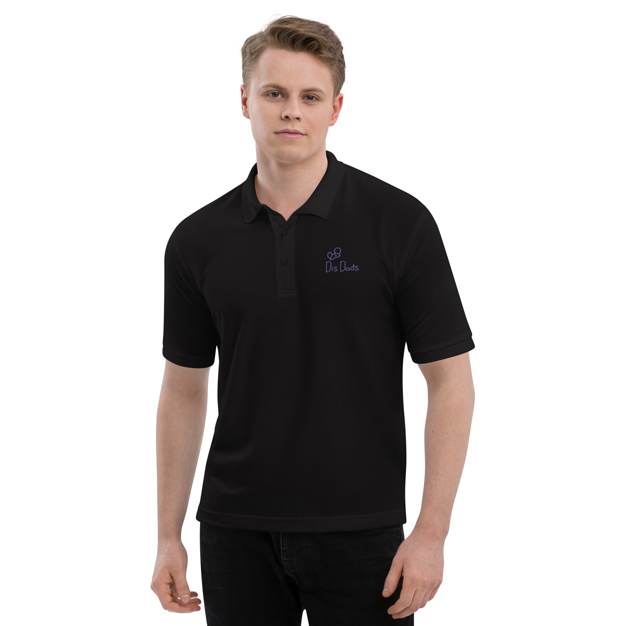 Dis Dads Magic Ears Men's Premium Pique Polo
