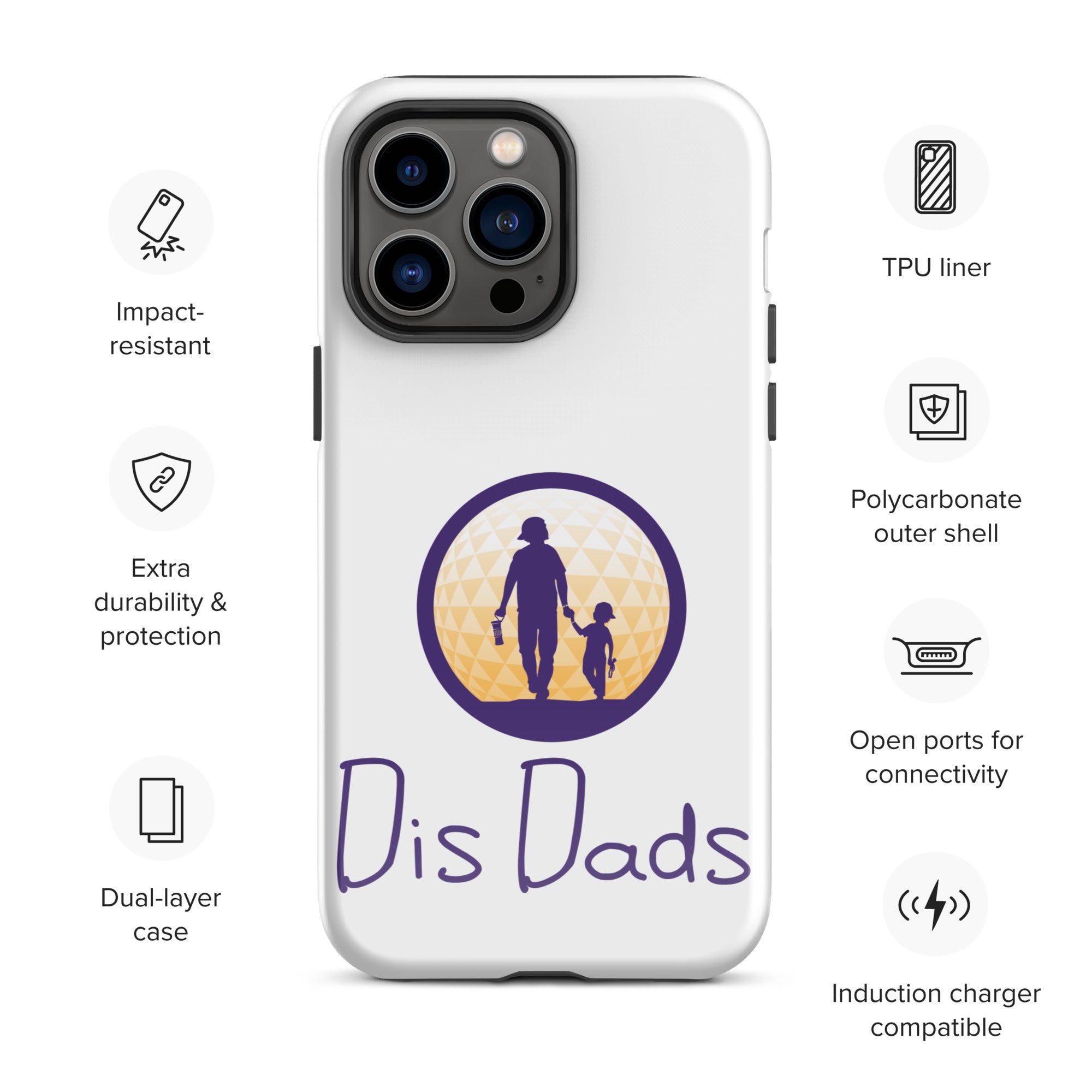 Dis Dads Tough iPhone Case | Dual Layer Protection